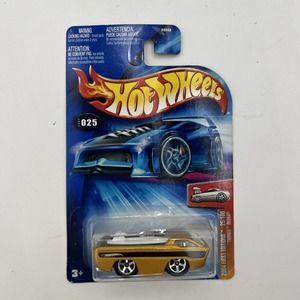 2004 Hot Wheels #25 First Editions TOONED DEORA Gold W/Surfboards w/Chrome
